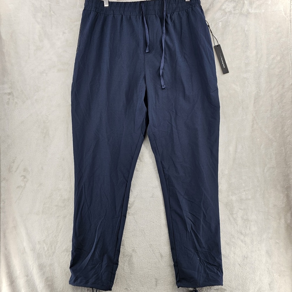 Grand Running Club GRC Pants Mens XL Navy‎ Asphalt Ripstop Drawstring NEW
